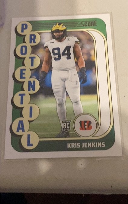2024 Panini Score Protential #12 Kris Jenkins — front