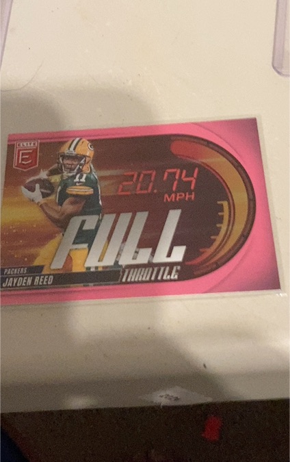 2025 Donruss Elite #23 Jayden Reed Full Throttle Pink — front