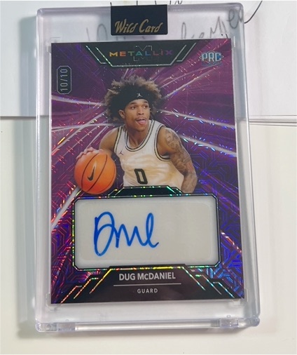 2024 Wild Card Metallix #10/10 Dug McDaniel — front
