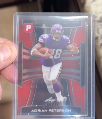2021 Leaf Metal Adrian Peterson — front