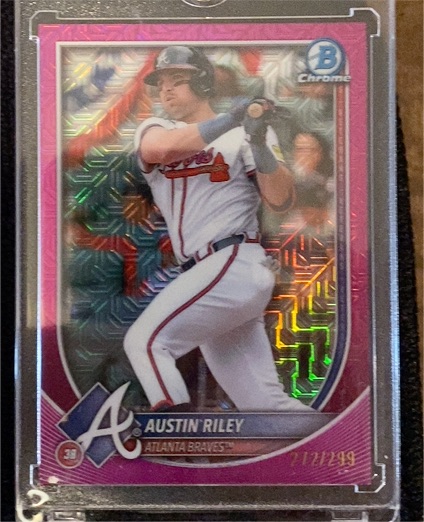 2025 Bowman Chrome #25 Austin Riley — front