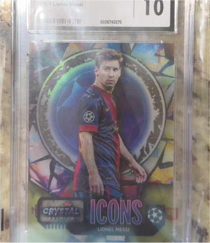 2023-24 Topps Crystal Premium UEFA Icons #UI-1 Lionel Messi — front