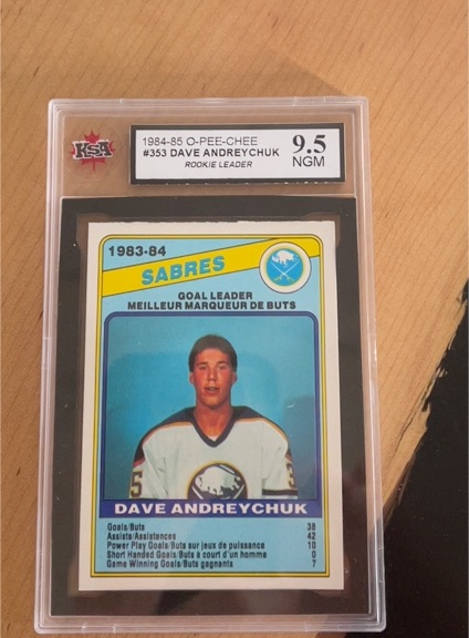 1984-85 O-Pee-Chee #353 Dave Andreychuk — front
