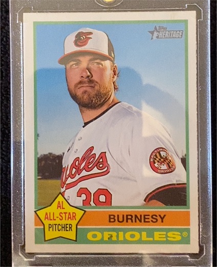 2025 Topps Heritage #140 Corbin Burnes "Burnesy" Nickname Variation Orioles — front