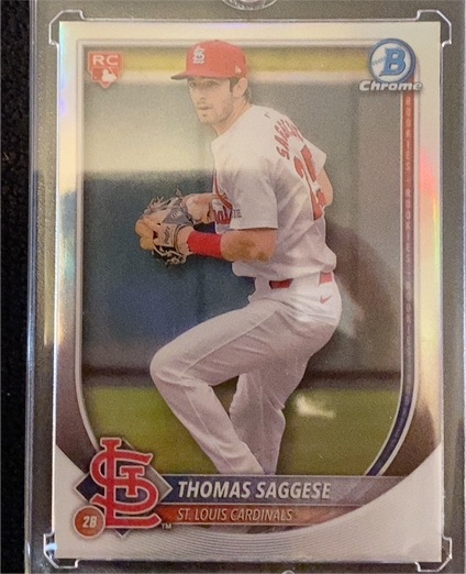 2025 Bowman Chrome #57 Thomas Saggese — front