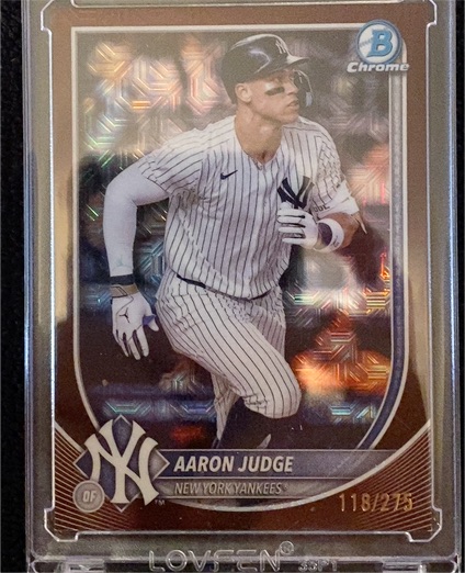 2025 Bowman Chrome #118 Aaron Judge — front