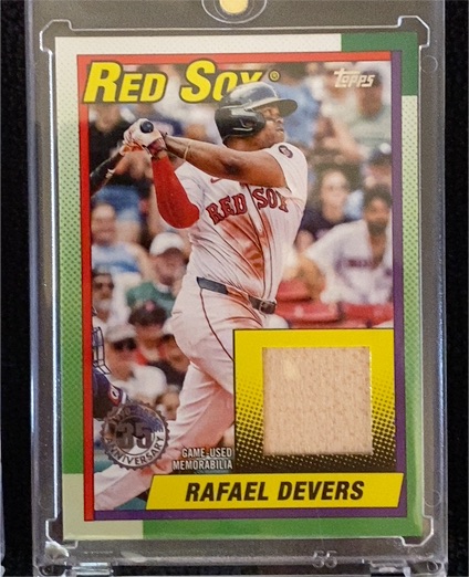 2025 Topps Series 1 1990 Topps Baseball Relics #T90R-RD Rafael Devers — front