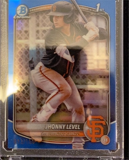 2025 Bowman Chrome Prospects #BCP-147 Jhonny Level — front