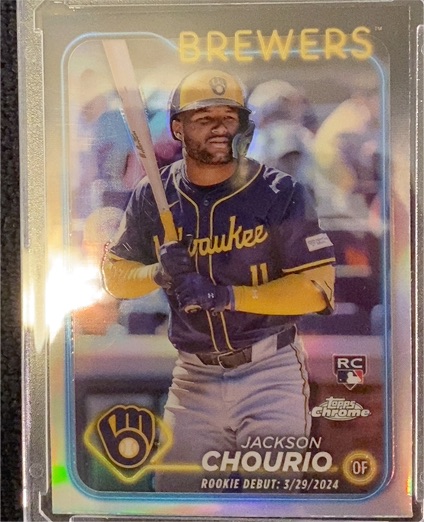 2024 Topps Chrome Update #US155 Jackson Chourio — front