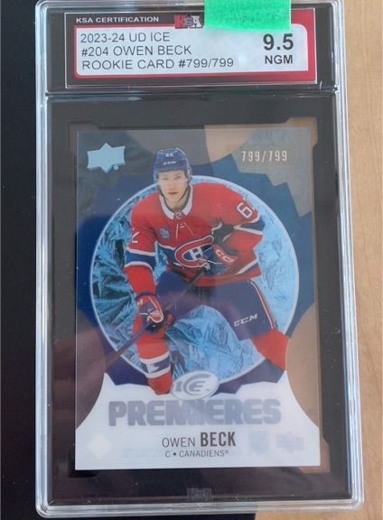 2023-24 Upper Deck Ice #204 Owen Beck — front