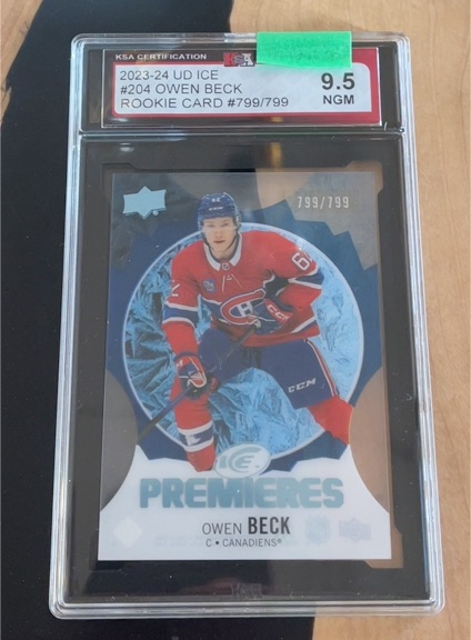 2023-24 Upper Deck Ice #204 Owen Beck — front