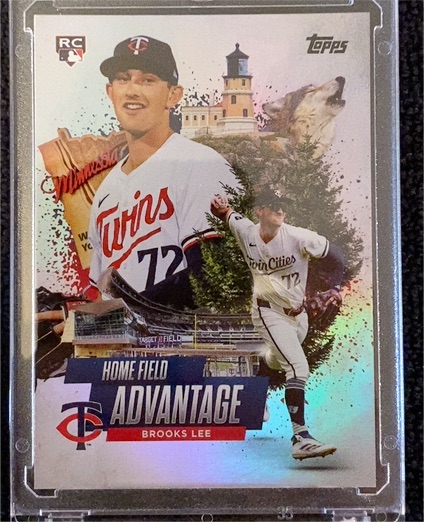 2025 Topps Series 1 #HA-12 Brooks Lee Home Field Advantage Rookie SP — front