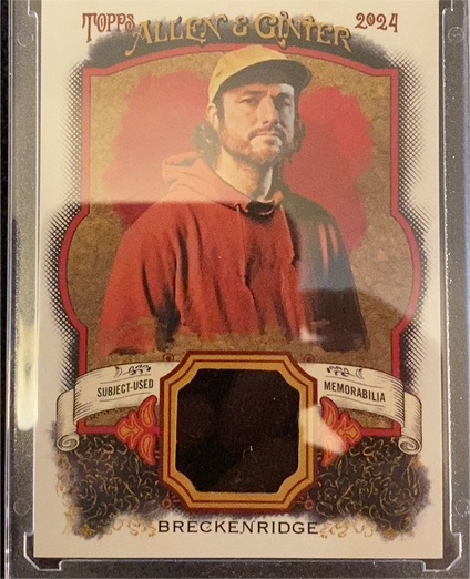 2024 Topps Allen & Ginter #AGR-EB Eddie Breckenridge Relic — front