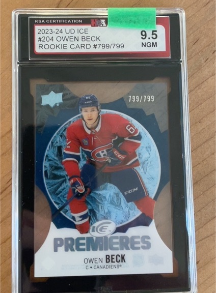 2023-24 Upper Deck Ice #204 Owen Beck — front