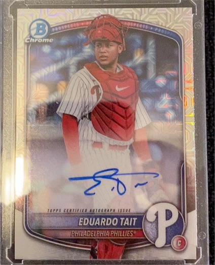 2025 Bowman Chrome #BMA-ET Eduardo Tait — front