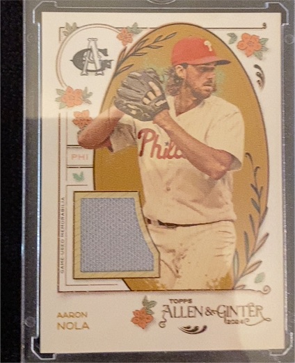 2024 Topps Allen & Ginter Relic #AGR-AN Aaron Nola — front