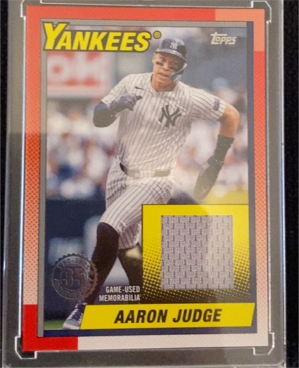2025 Topps Series 1 - 1990 Topps Baseball Relics Aaron Judge #T90R-AJ — front