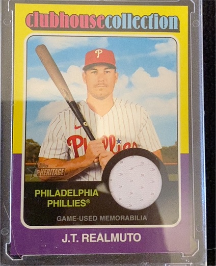 2024 Topps Heritage Clubhouse Collection #CCR-JRE J.T. Realmuto — front