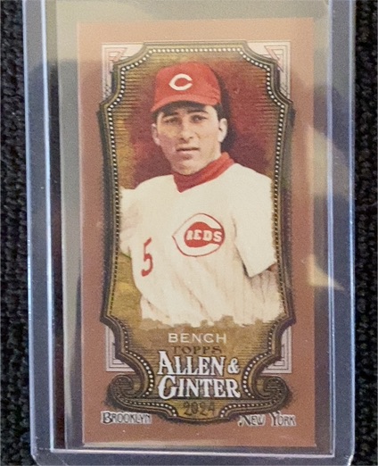 2024 Topps Allen & Ginter #350 Johnny Bench — front