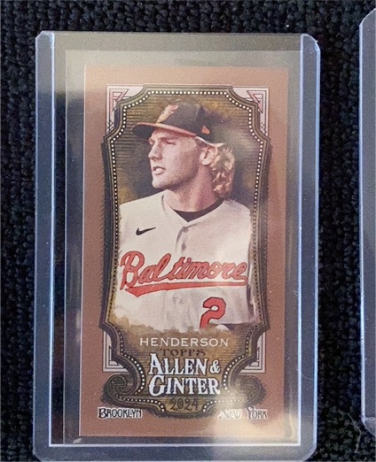 2024 Topps Allen & Ginter Mini #161 Gunnar Henderson — front