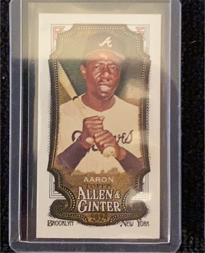 2024 Topps Allen & Ginter Mini #140 Hank Aaron — front
