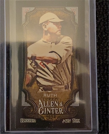 2024 Topps Allen & Ginter Mini #198 Babe Ruth — front