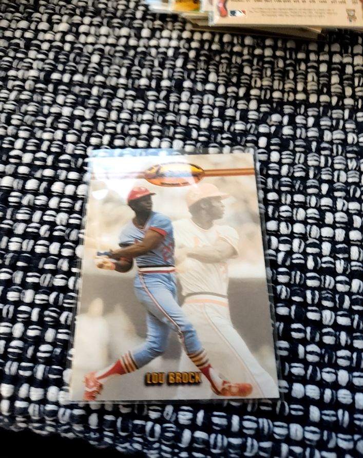 1993 Ted Williams Card Company Lou Brock — front