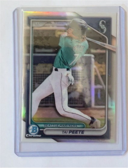 2024 Bowman Draft Chrome #BDC-194 Tai Peete — front