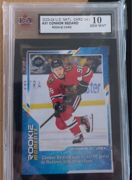 2023-24 Upper Deck National Hockey Card Day #31 Connor Bedard — front