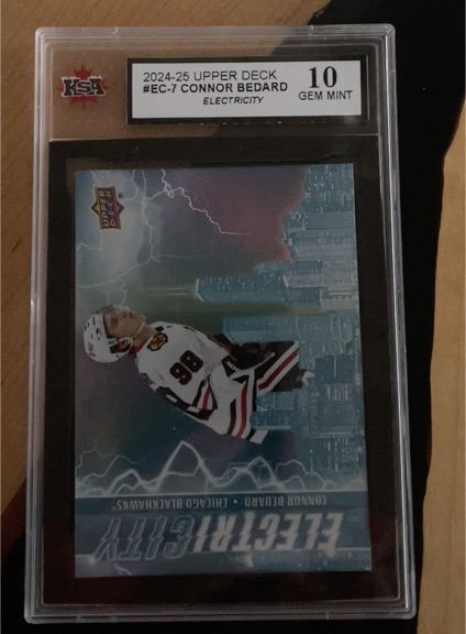 2024-25 Upper Deck #EC-7 Connor Bedard Electricity — front