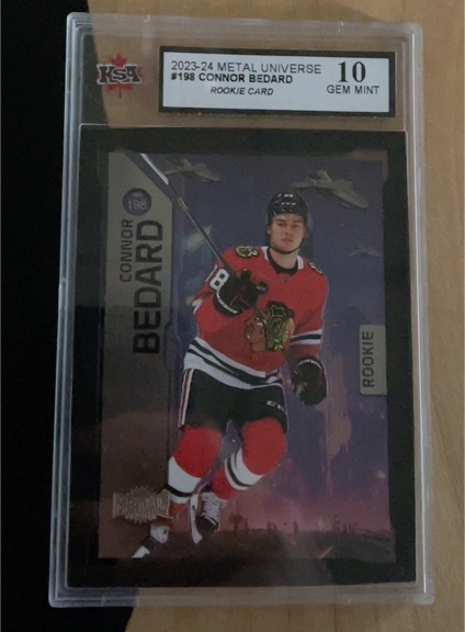 2023-24 Skybox Metal Universe #198 Connor Bedard Rookie — front
