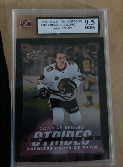 2024-25 Upper Deck Tim Hortons #IS-12 Connor Bedard Initial Strides — front