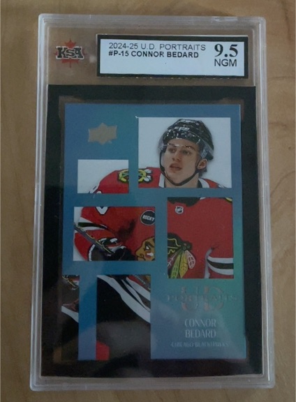 2024-25 Upper Deck UD Portraits #P-15 Connor Bedard — front
