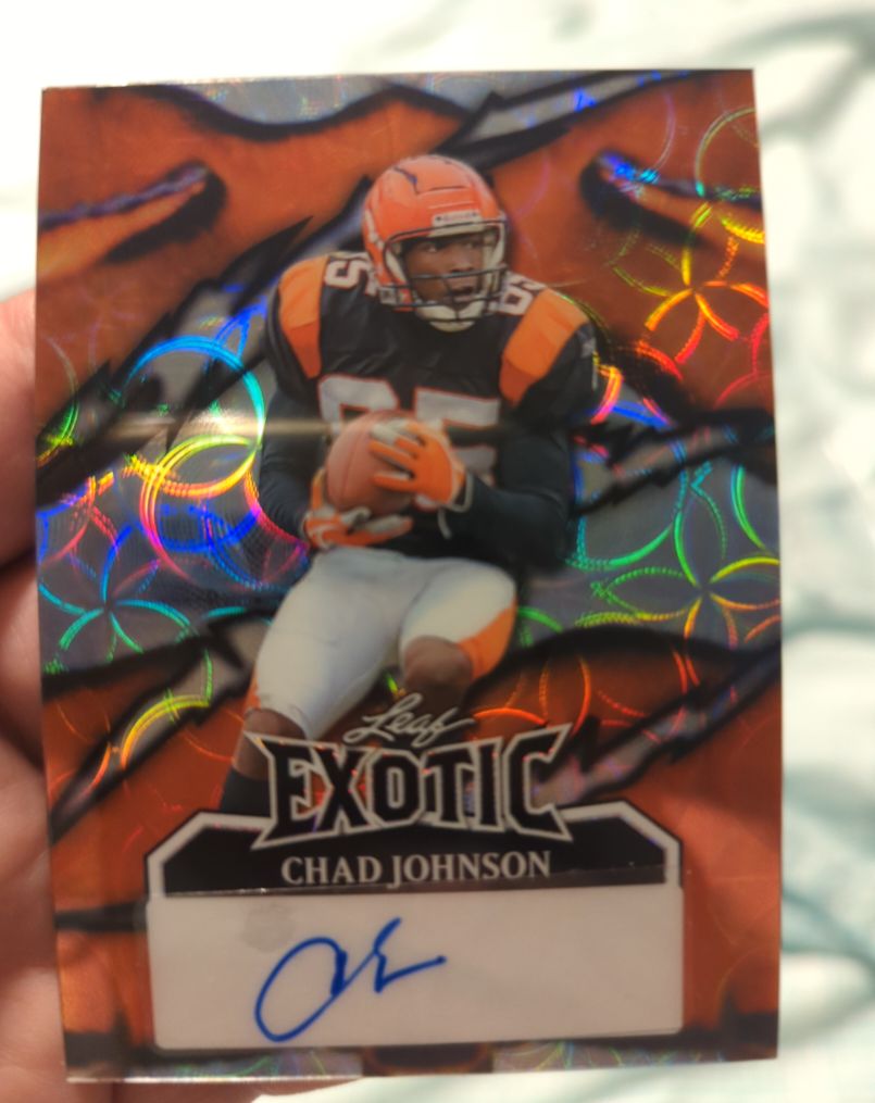 2024 Leaf Exotic #E-CJ1 Chad Johnson — front