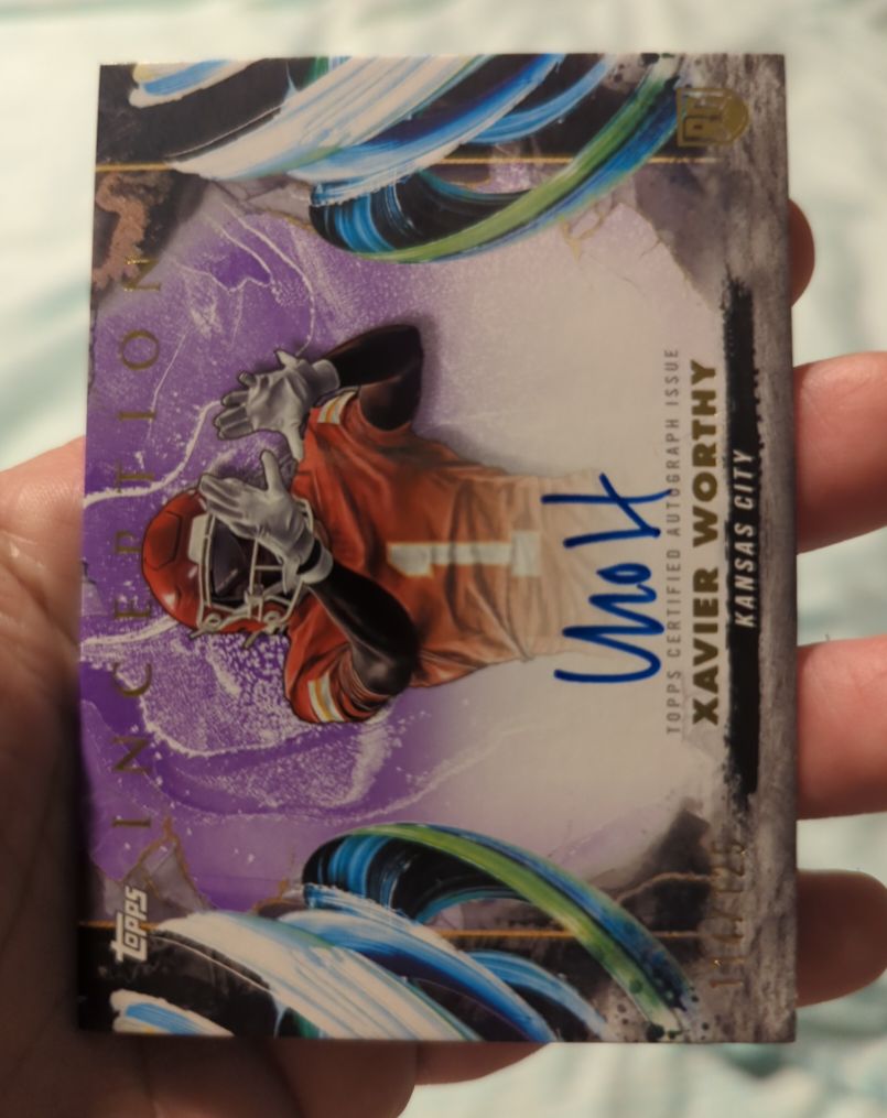 2024 Topps Inception #RAV-XW Xavier Worthy Rookie Autographs — front