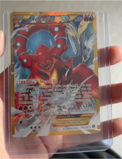 2016 Pokémon XY Steam Siege #115 Volcanion EX — front