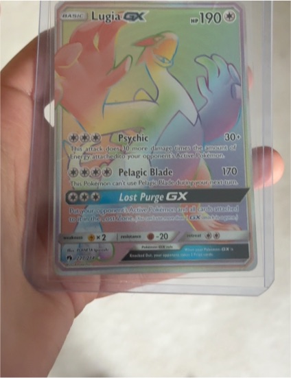 2017 Pokémon Sun & Moon #21 Lugia GX — front