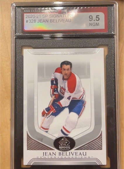 2020-21 SP Signature #328 Jean Beliveau — front