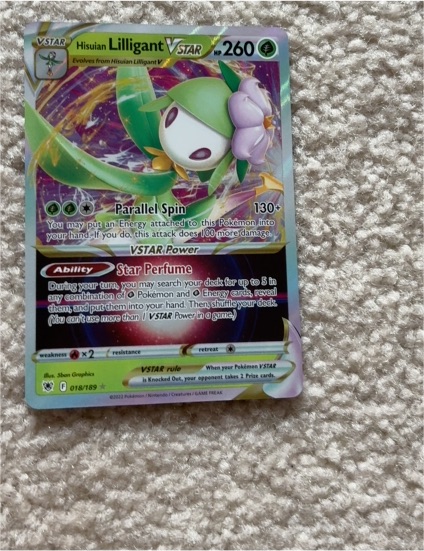 2022 Pokémon Astral Radiance #018 Hisuian Lilligant VSTAR — front
