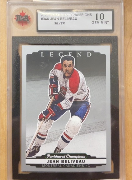 2022-23 Upper Deck Parkhurst Champions #346 Jean Beliveau — front