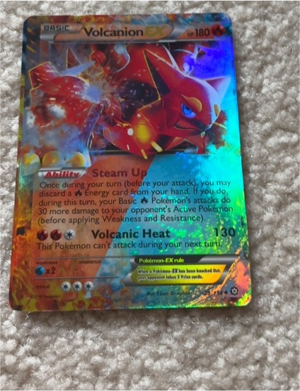 2016 Pokémon XY Steam Siege #26 Volcanion EX — front