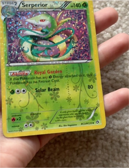 2013 Pokémon Legendary Treasures RC3/RC25 Serperior — front
