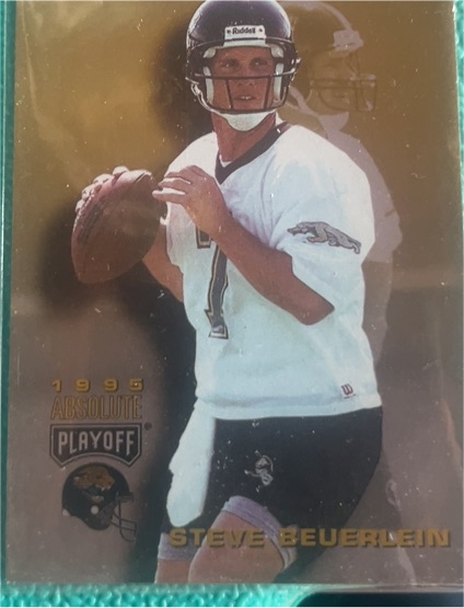 1995 Playoff Absolute # Steve Beuerlein — front