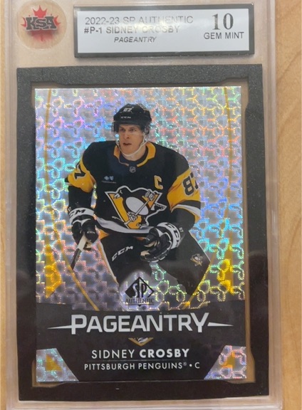 2022-23 Upper Deck SP Authentic Pageantry #P-1 Sidney Crosby — front