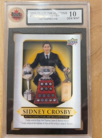 2024-25 Upper Deck Tim Hortons #SC-4 Sidney Crosby Retrospective — front