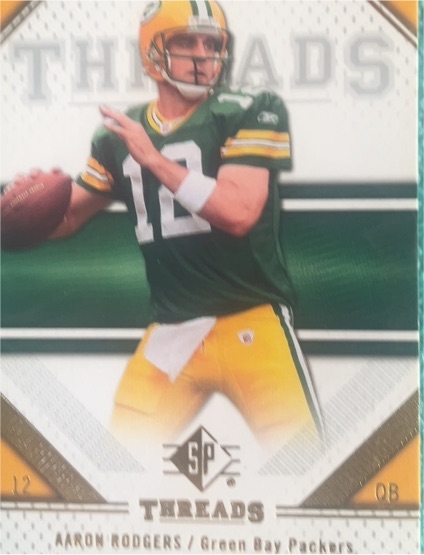 2009 Upper Deck SP Threads #1 Aaron Rodgers — front