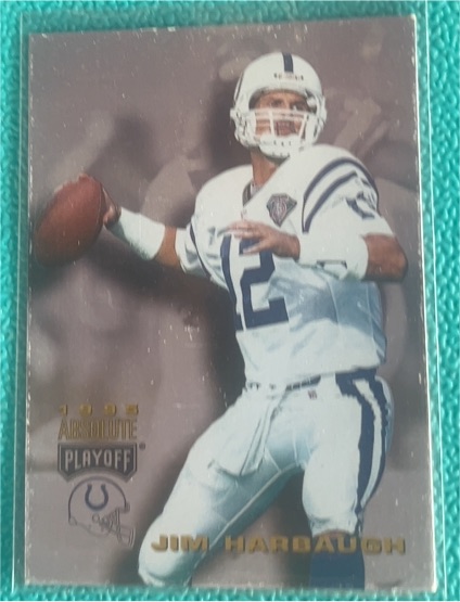 1995 Playoff Absolute #148 Jim Harbaugh — front