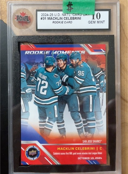 2024-25 Upper Deck National Hockey Card Day #NHCD-31 Macklin Celebrini — front