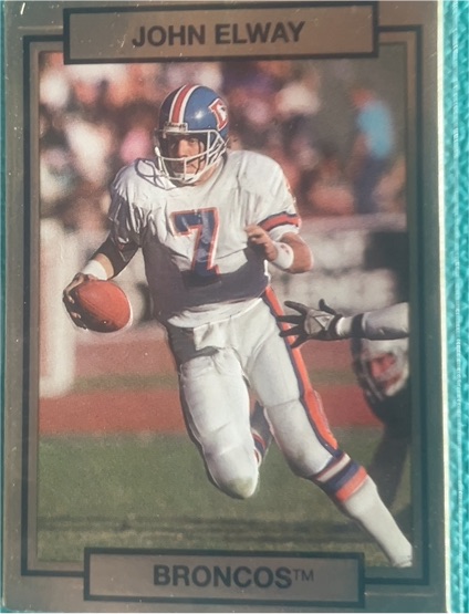 1990 Action Packed #63 John Elway Denver Broncos — front