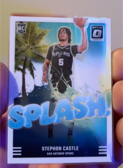 2024-25 Panini Donruss Optic #14 Stephon Castle Splash Rookie — front